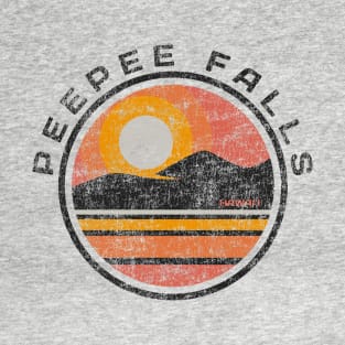 Peepee Falls, HI - Golden Hour (Distressed) T-Shirt